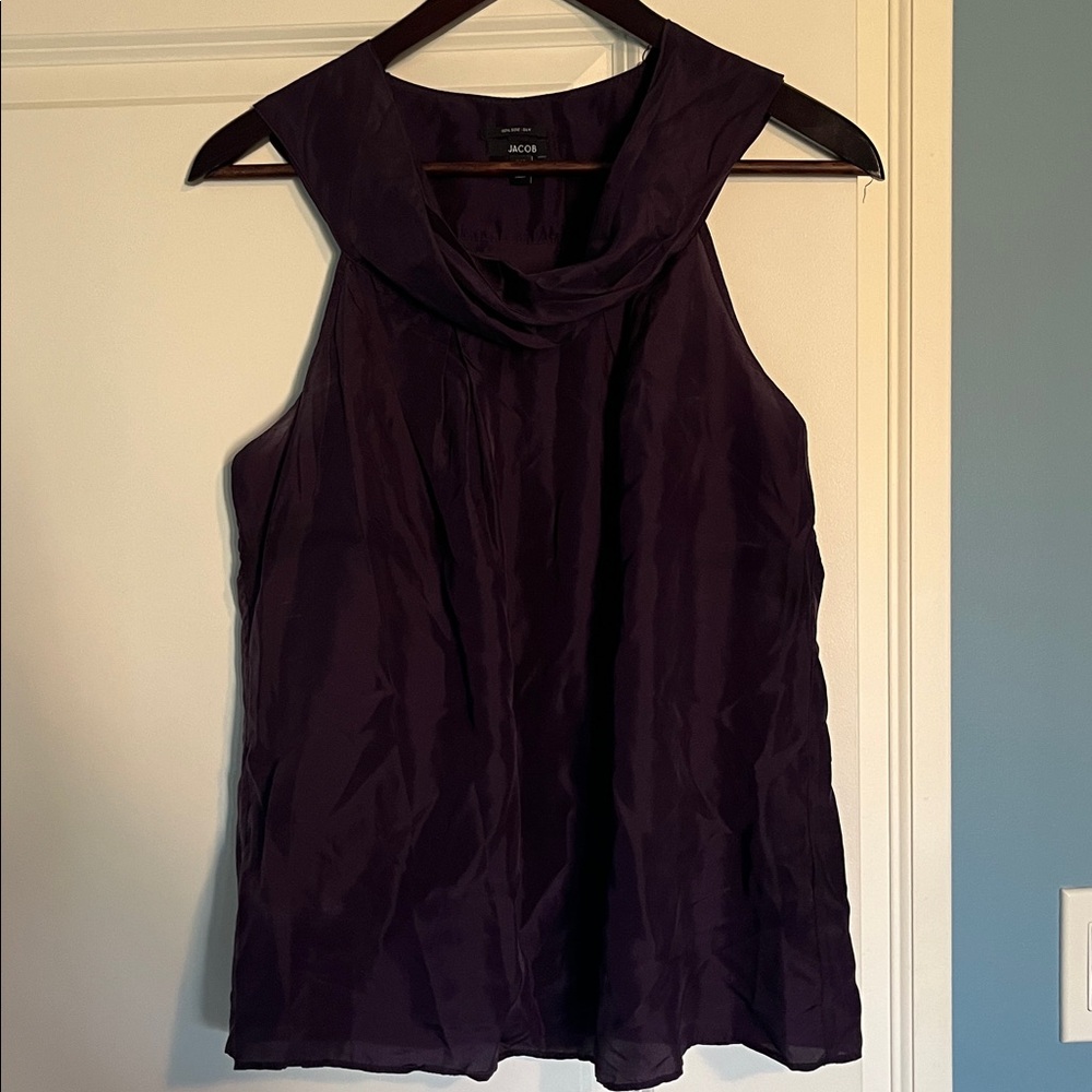 Jacob Deep Purple Sleeveless Blouse